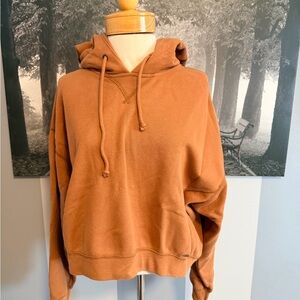 Abercrombie & Fitch Cropped Tan Pullover